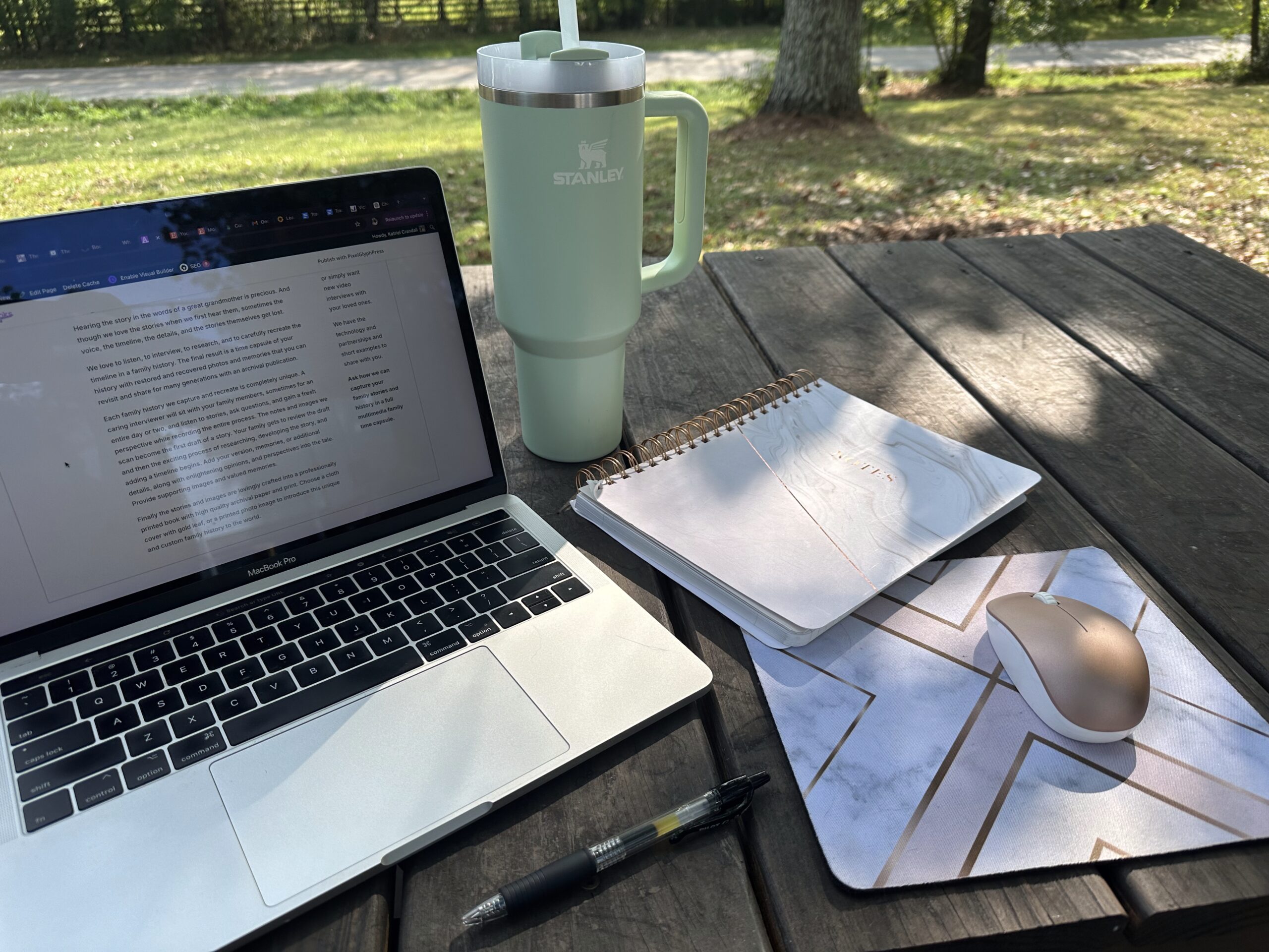 Working from home Computer and Notebook